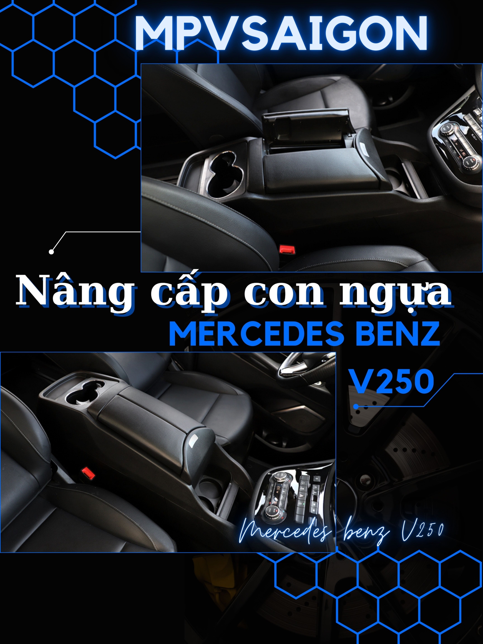 Nâng cấp con ngựa Mercedes Benz V250 AMG cho bản thường