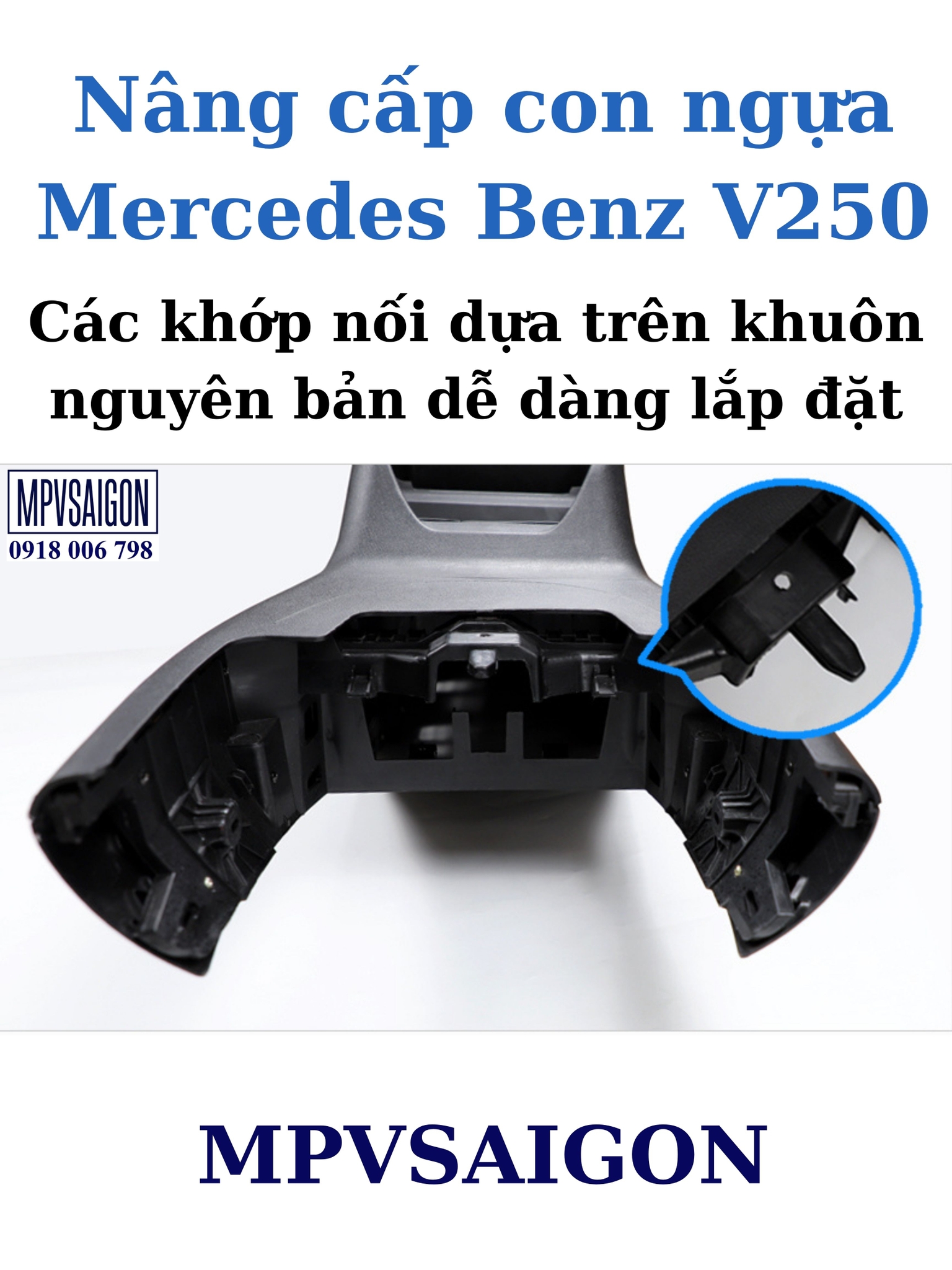 Nâng cấp con ngựa Mercedes Benz V250 AMG cho bản thường