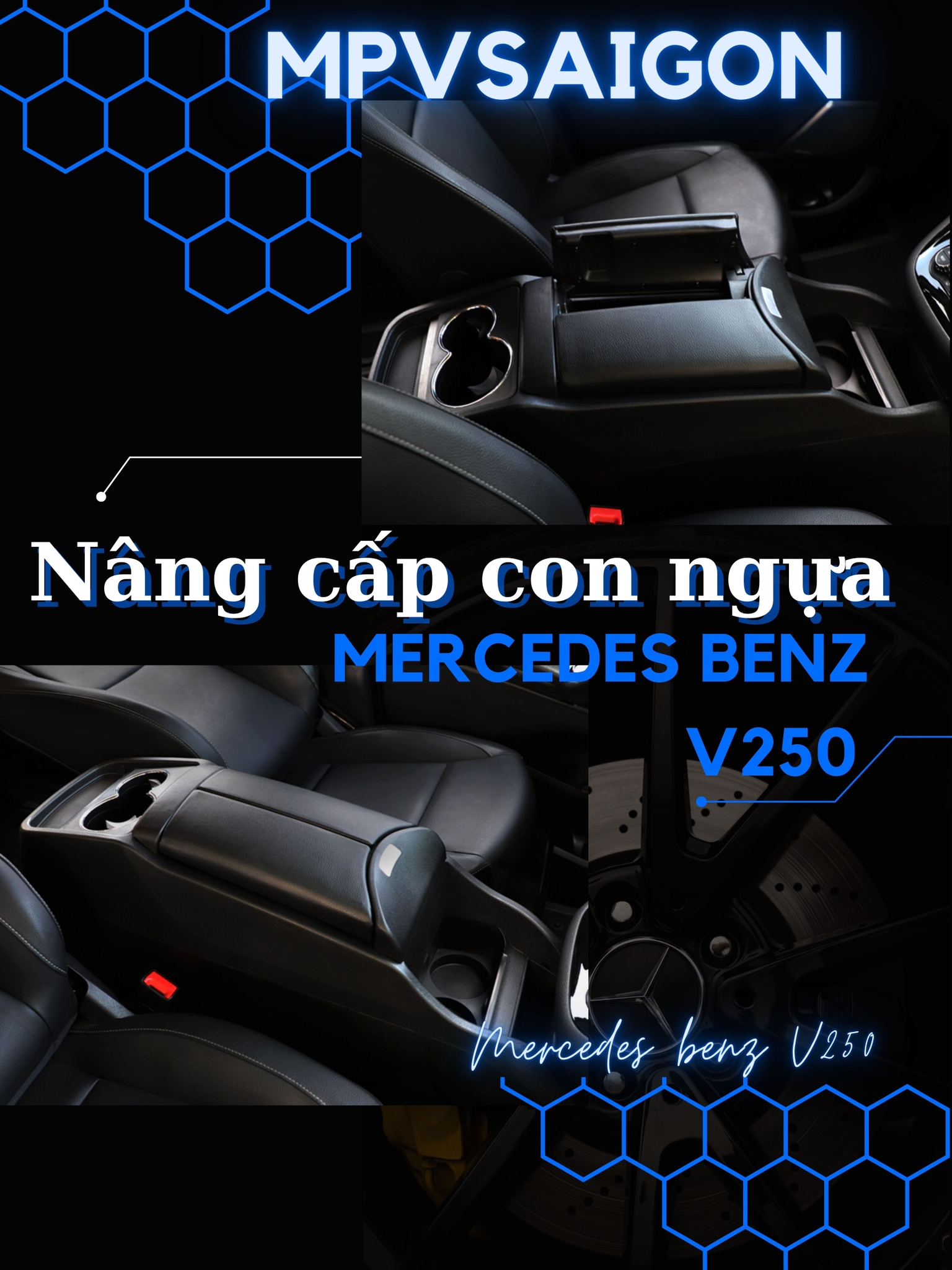 Nâng cấp con ngựa Mercedes Benz V250 AMG cho bản thường