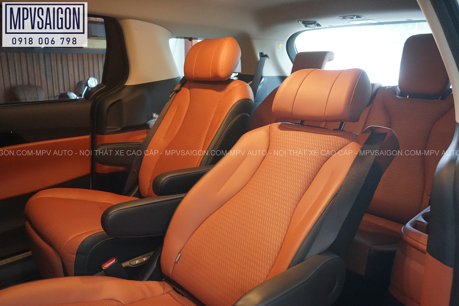 Nâng cấp ghế Maybach và thay da nội thất mới cho CARNIVAL