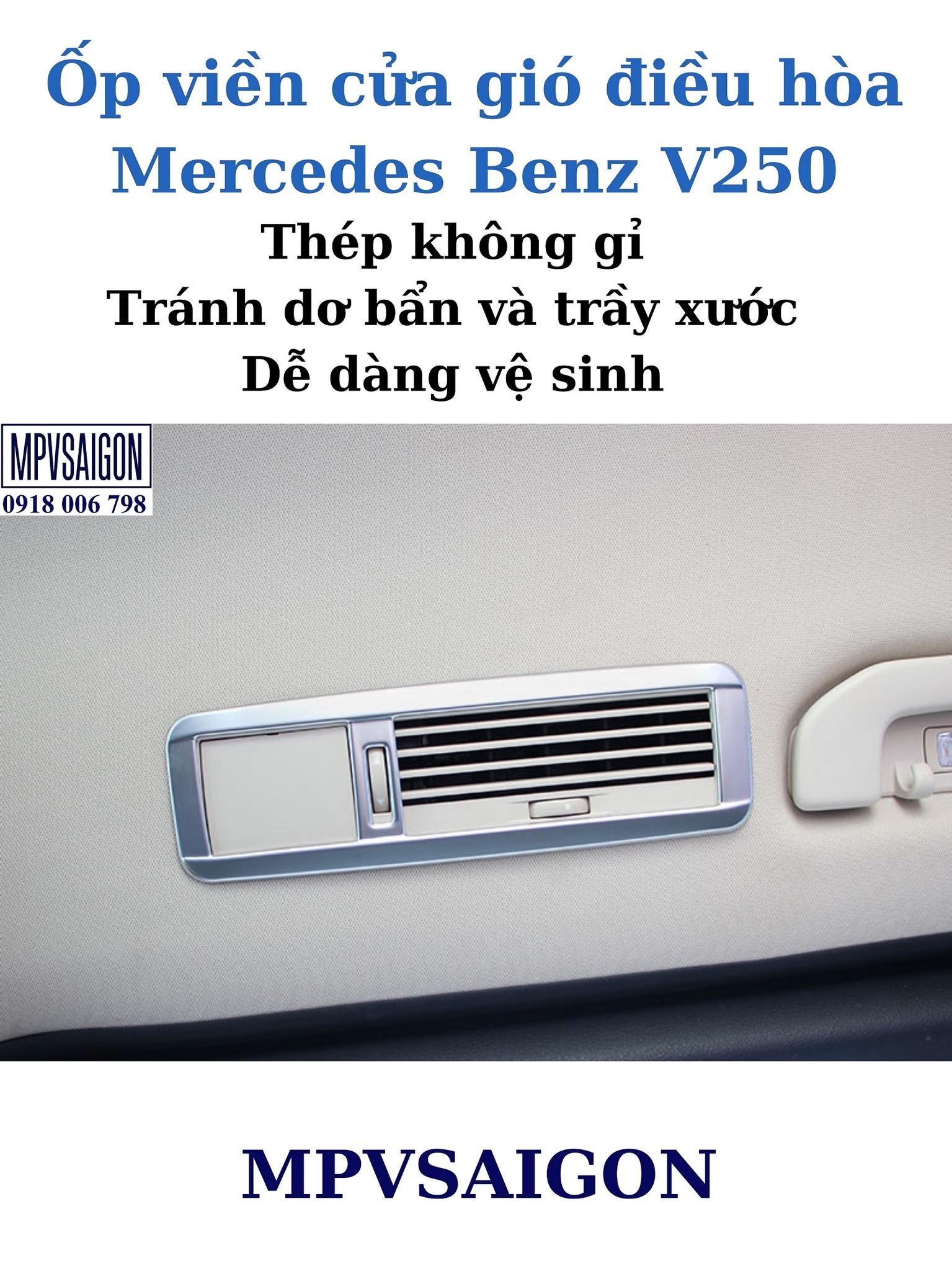 Ốp cửa gió điều hòa Mercedes Benz V250