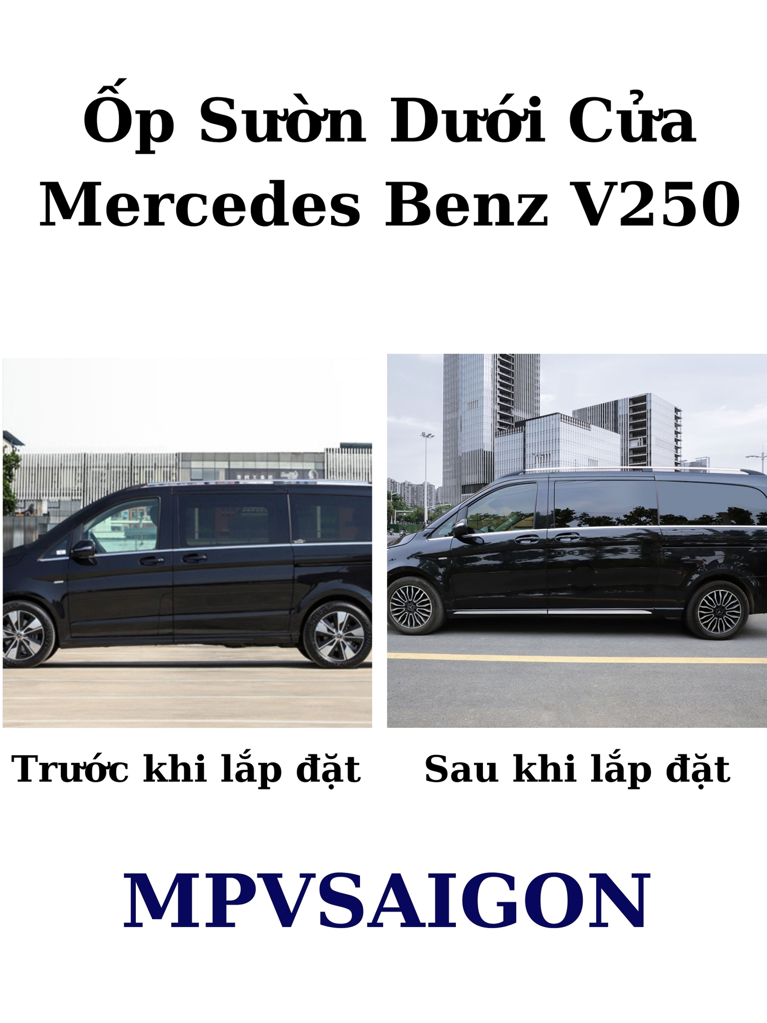 Ốp sườn cửa Mercedes Benz V250