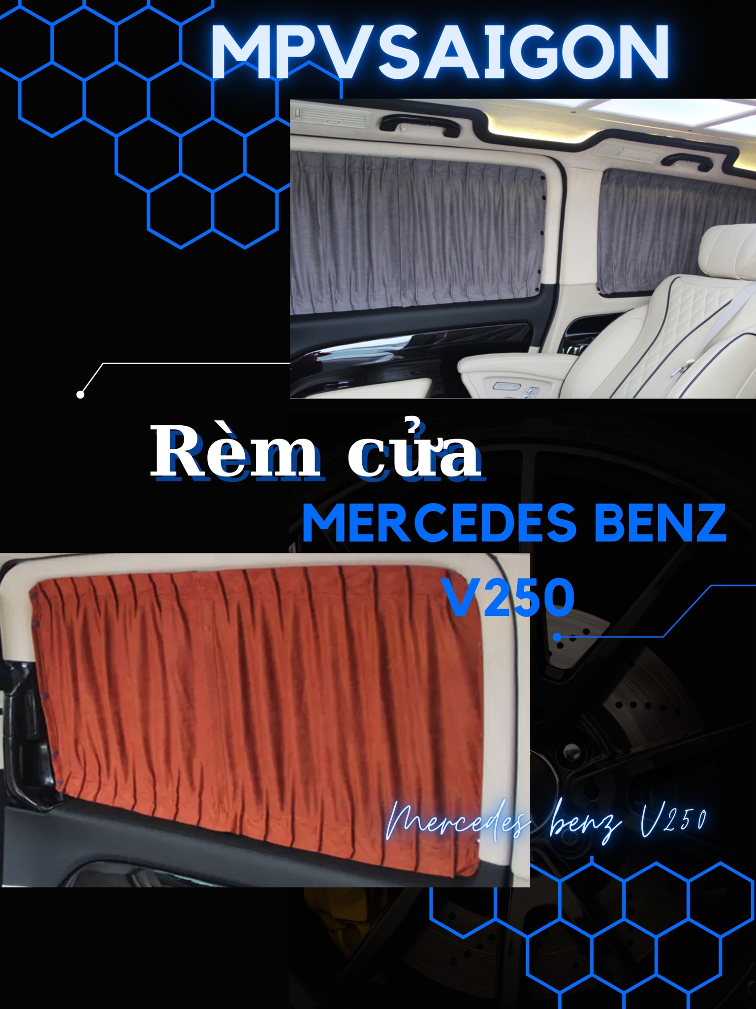 Rèm cửa Mercedes Benz V250