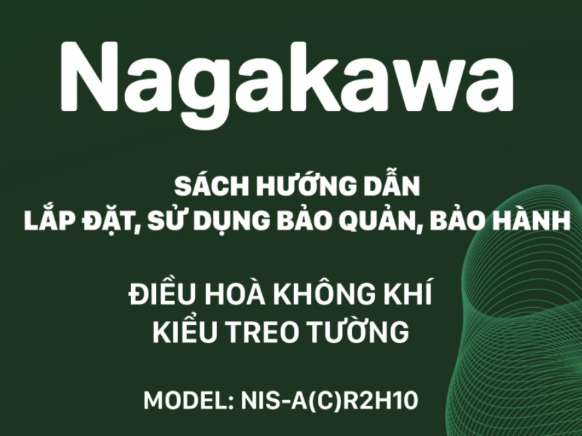HDSD Điều hoà treo tường Nagakawa model NIS-A(C)R2H10