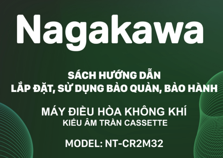 HDSD Điều hoà cassette Nagakawa model NT-CR2M32