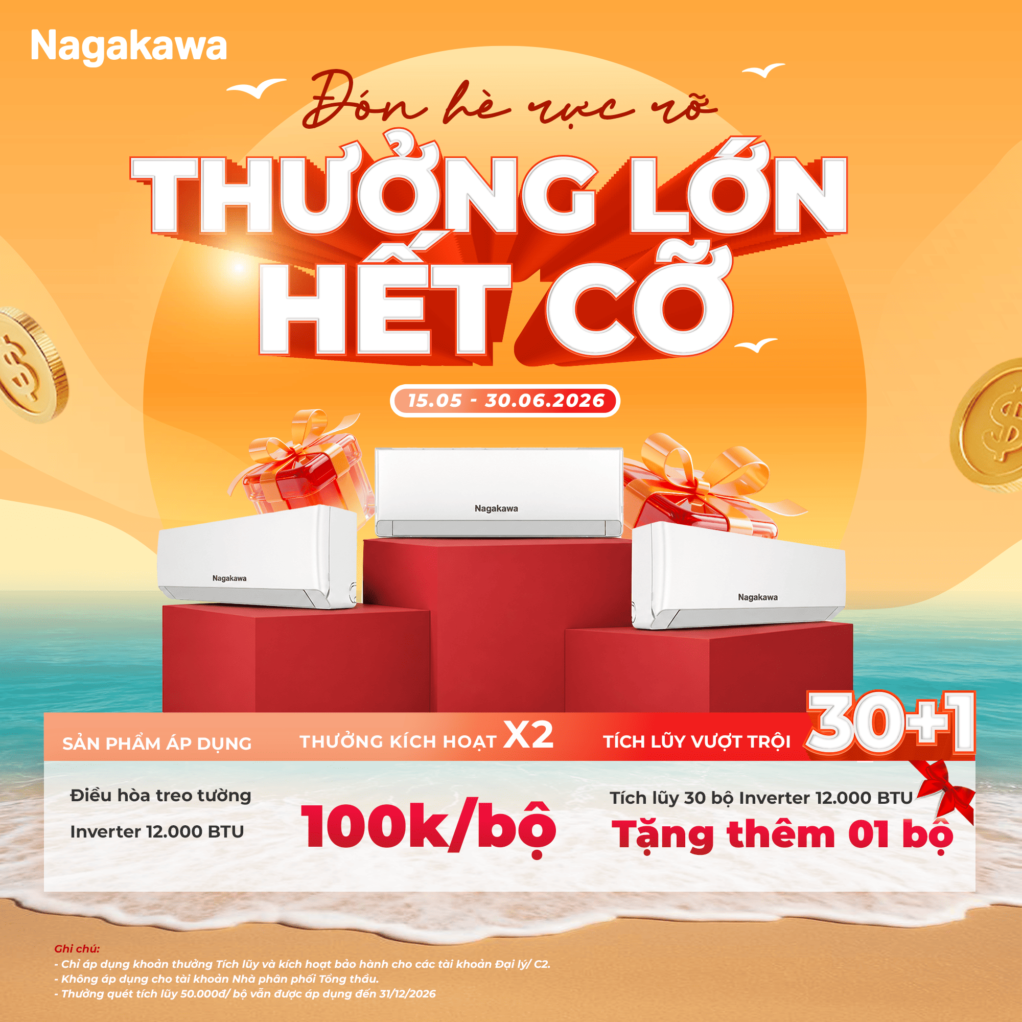ĐÓN HÈ RỰC RỠ - THƯỞNG LỚN HẾT CỠ CÙNG NAGAKAWA