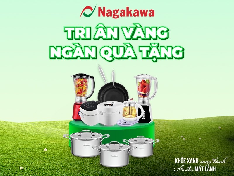 NAGAKAWA TRI ÂN VÀNG - NGÀN QUÀ TẶNG TẠI HỆ THỐNG CÁC SIÊU THỊ