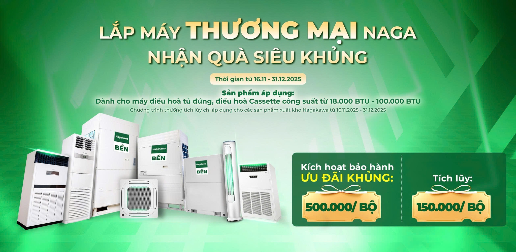 Lắp máy thương mại Naga - Nhận quà siêu khủng