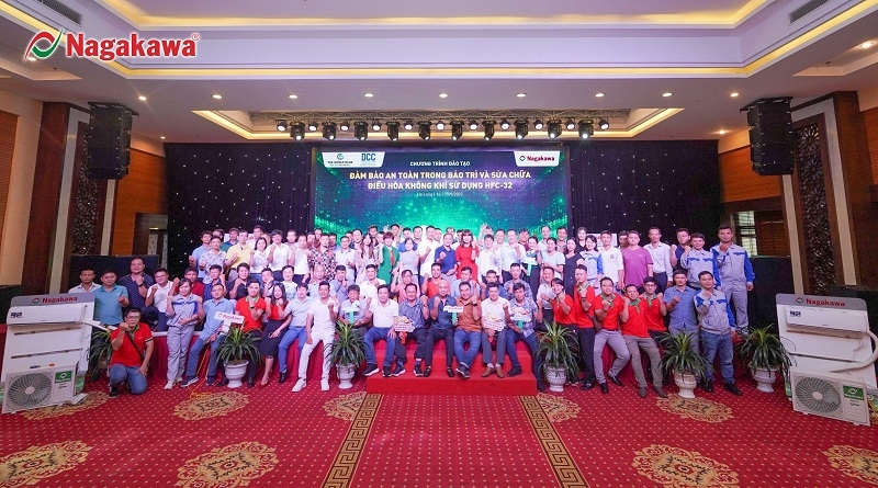NAGAKAWA TỔ CHỨC HỘI NGHỊ ĐÀO TẠO TOÀN QUỐC TRONG DỰ ÁN CHUYỂN ĐỔI HFC-32 