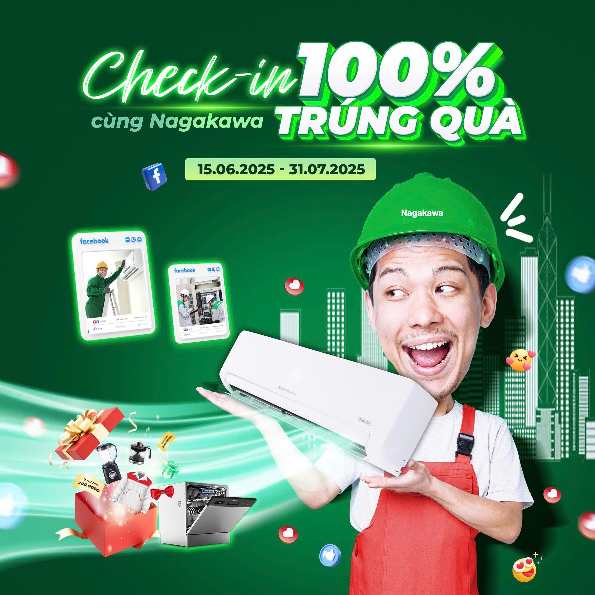CÔNG BỐ KẾT QUẢ TUẦN 3 & TUẦN 4 CUỘC THI “CHECK-IN CÙNG NAGAKAWA – 100% TRÚNG QUÀ”