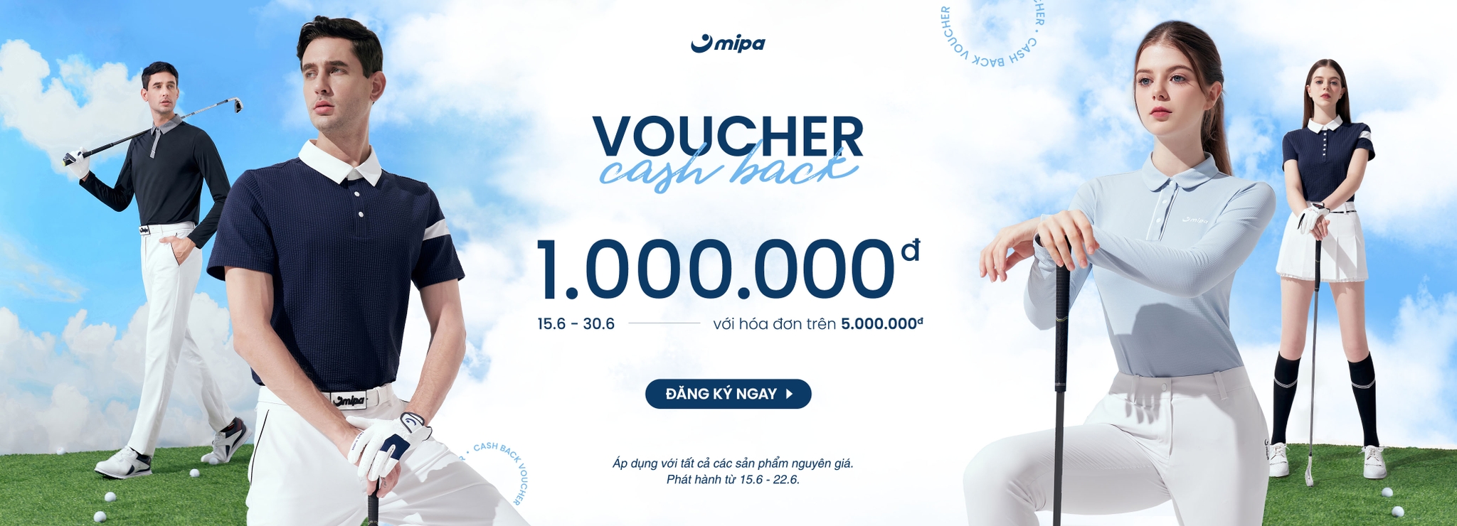 CASH BACK VOUCHER | Cashback 1.000.000đ cho tất cả đơn hàng từ 5 triệu