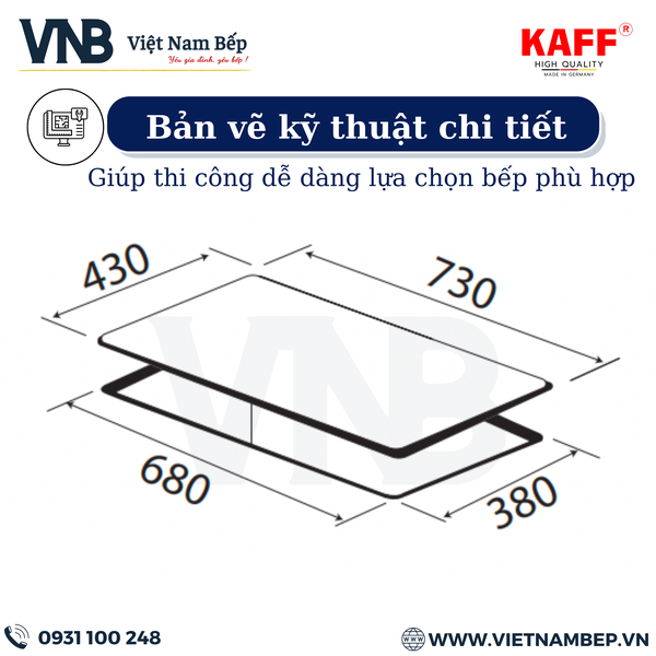 Bếp điện từ đôi kết hợp KAFF KF-FL109 tại thành phố Hồ Chí Minh