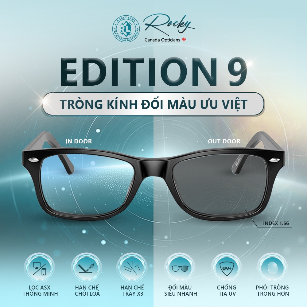 TRÒNG KÍNH ĐỔI MÀU 1.56 ASP ROCKY EDITION 9