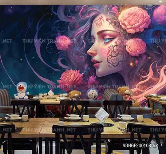 Tranh dán tường Girl Fantasy