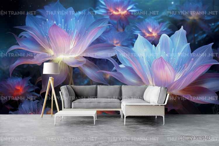 Tranh dán tường hoa
