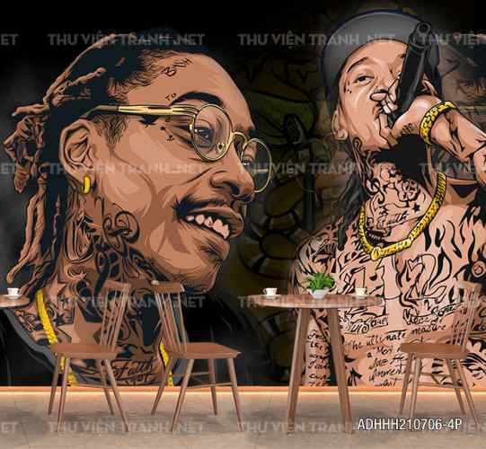 Tranh dán tường hiphop