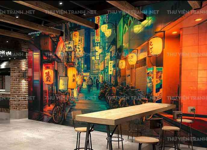 Tranh dán tường Hong Kong