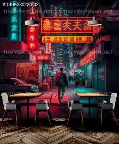 Tranh dán tường Hong Kong