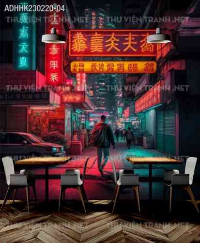 Tranh dán tường Hong Kong