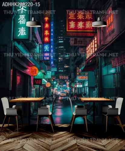 Tranh dán tường Hong Kong