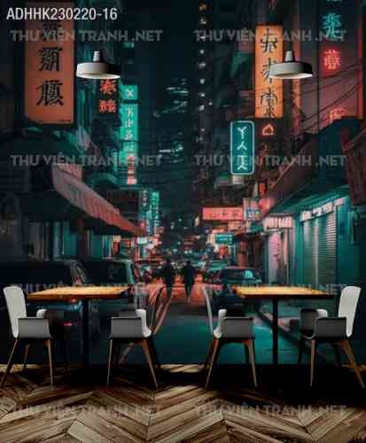 Tranh dán tường Hong Kong