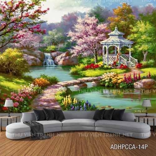 Tranh dán tường phố cổ Châu Âu