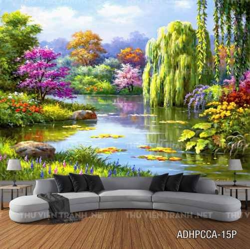Tranh dán tường phố cổ Châu Âu