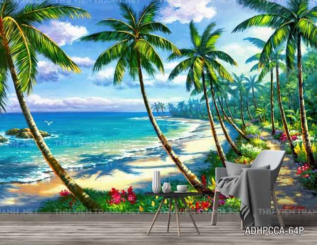 Tranh phố cổ Châu âu trang trí tường