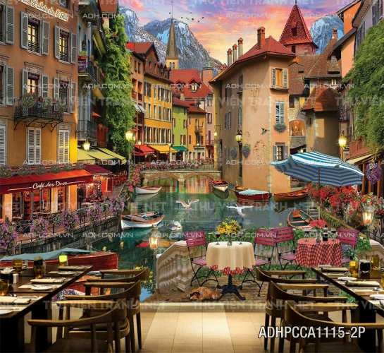 Tranh dán tường phong cách Châu âu