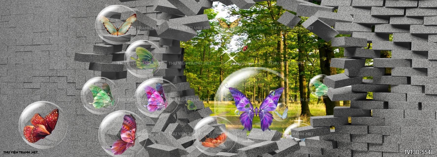Tranh dán tường 3D
