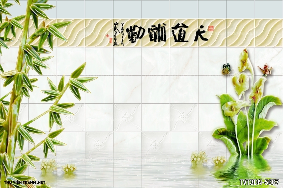 Tranh 3D giả ngọc