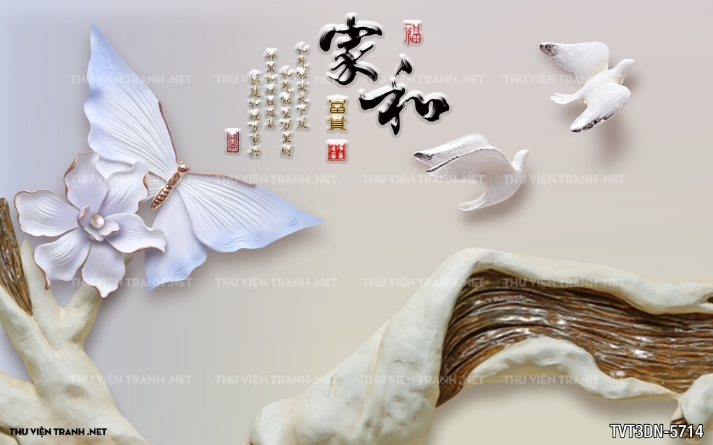 Tranh 3D giả ngọc