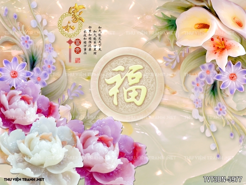 Tranh 3D giả ngọc1