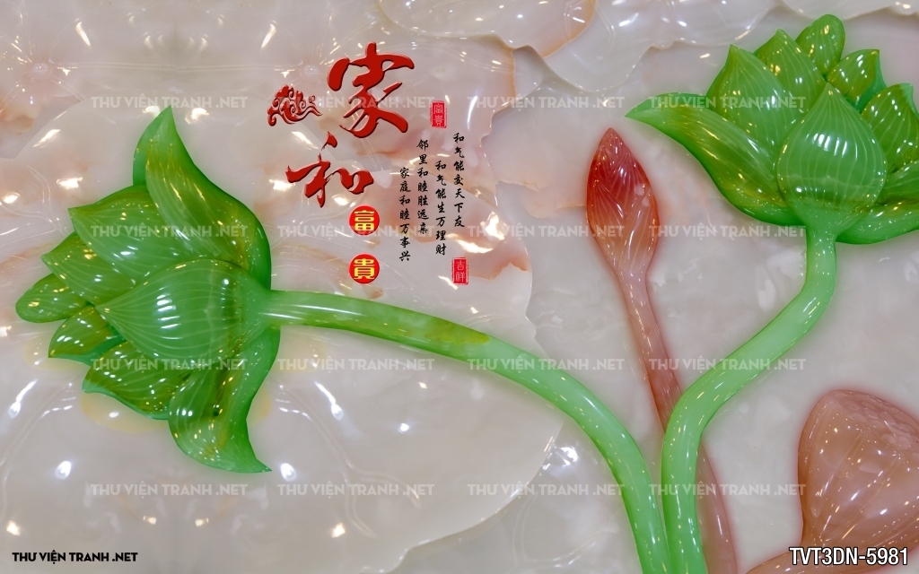 Tranh 3D giả ngọc1