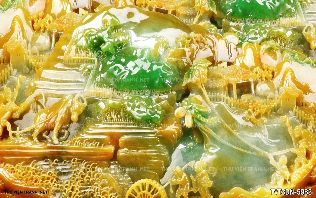 Tranh 3D giả ngọc1