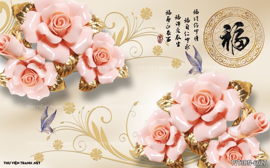Tranh 3D giả ngọc1