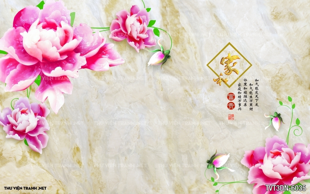 Tranh 3D giả ngọc2