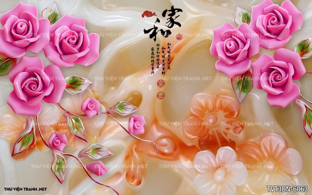 Tranh 3D giả ngọc2