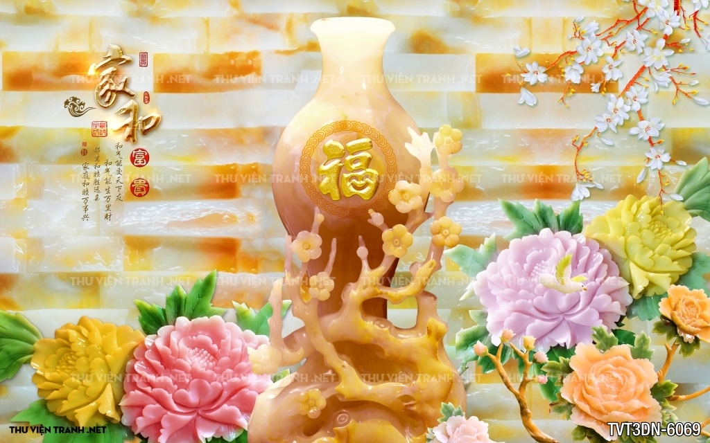 Tranh 3D giả ngọc2