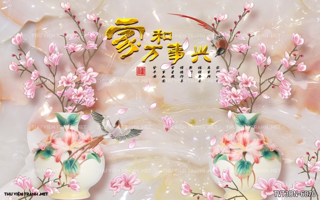 Tranh 3D giả ngọc2
