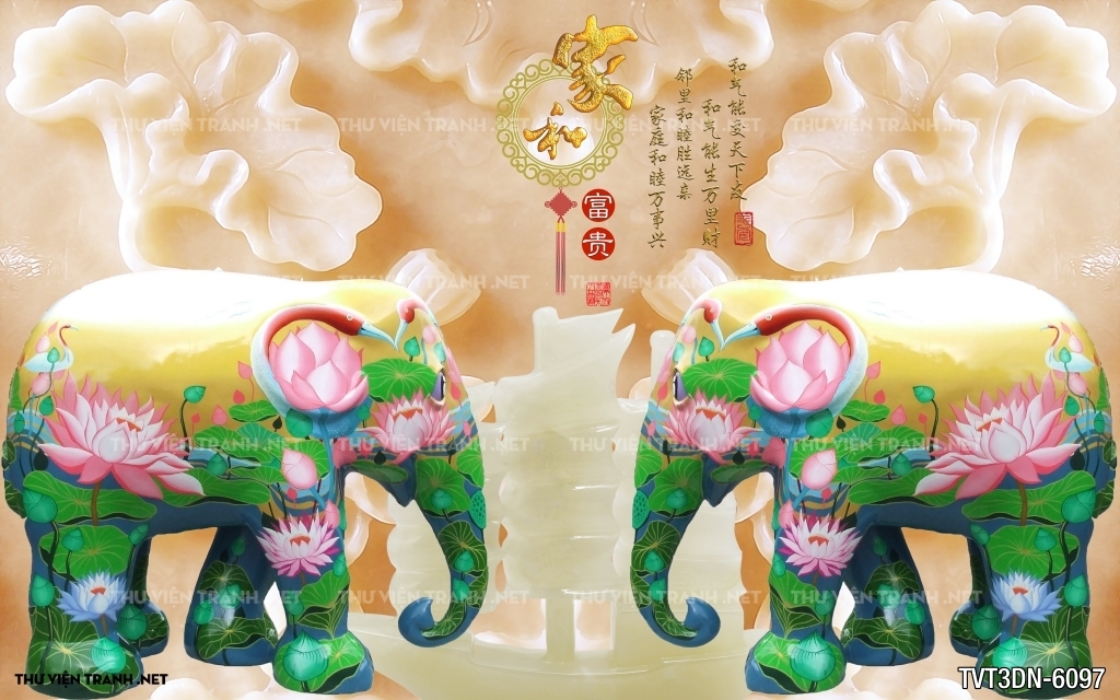 Tranh 3D giả ngọc2