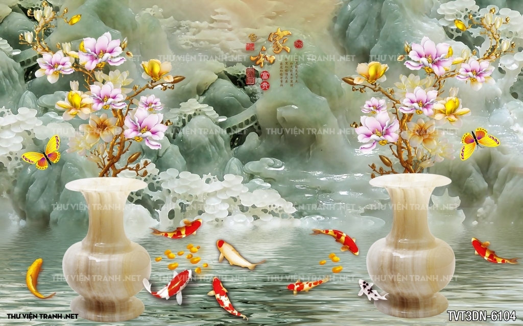 Tranh 3D giả ngọc2