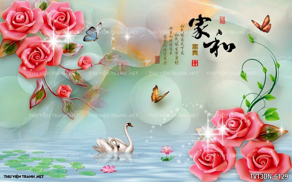 Tranh 3D giả ngọc 2
