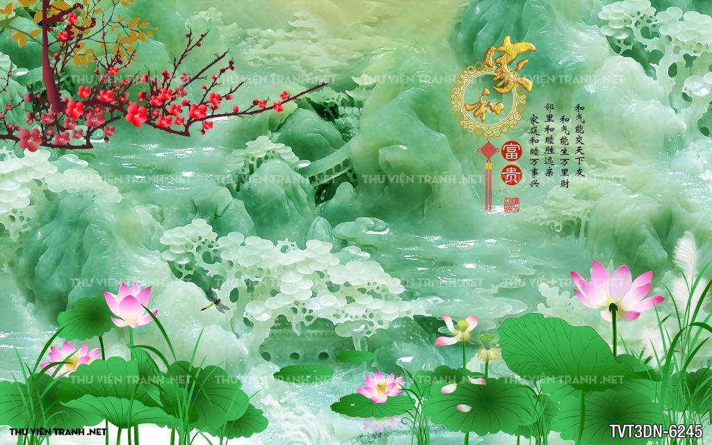Tranh 3D giả ngọc3