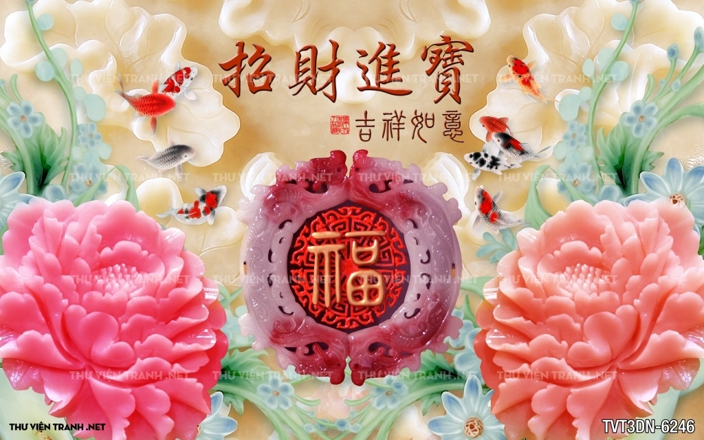 Tranh 3D giả ngọc3