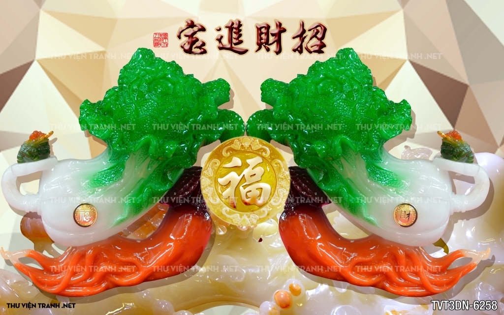 Tranh 3D giả ngọc3