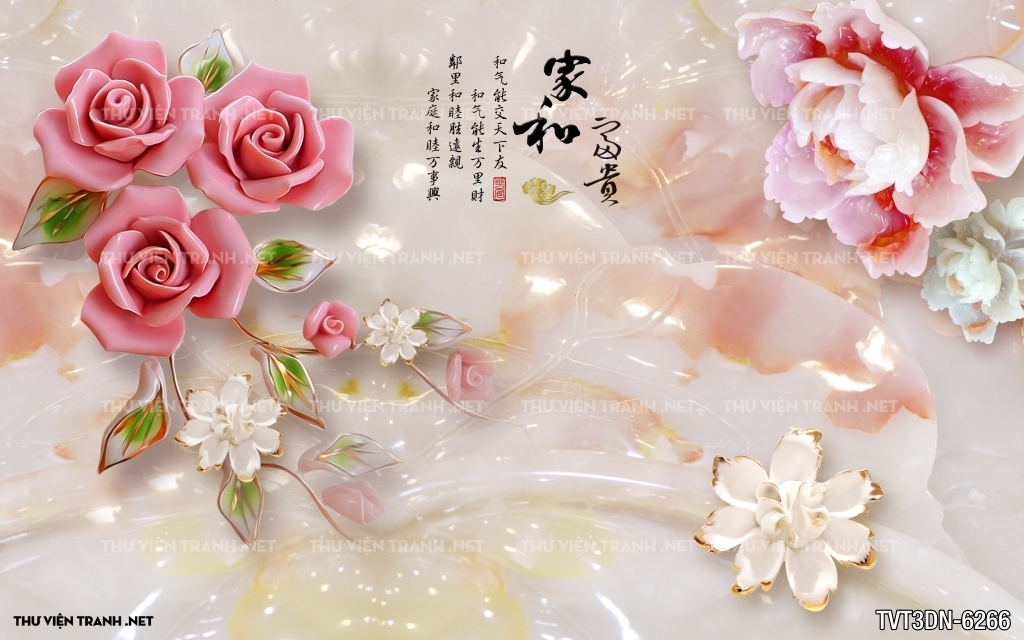 Tranh 3D giả ngọc3