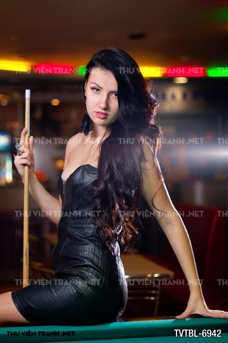 Tranh Bida- Billiards- quán Bi-A