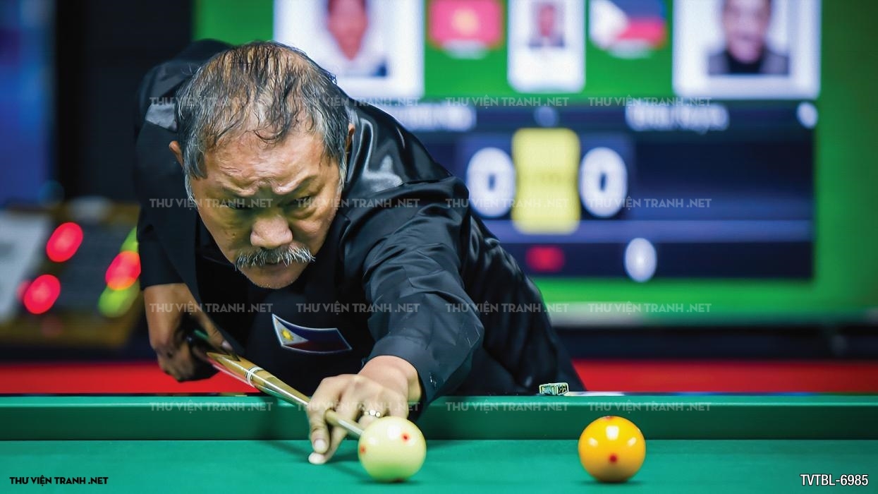 Tranh Bida- Billiards- quán Bi-A