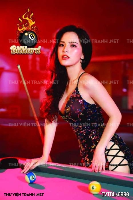 Tranh Bida- Billiards- quán Bi-A